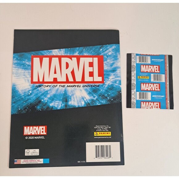 Marvel 80th Anniversary Panini Album Magazine Collection w/ 1 Pack of Stickers - Picture 2 of 2